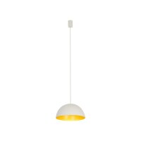 Suspension réglable ronde Ø 33 cm blanc or...