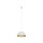 Pendelleuchte verstellbar rund Ø 33 cm Weiß Gold GX53 Metall