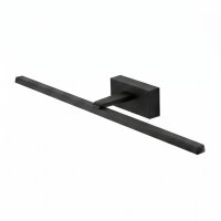 LED Wandlampe Schwarz Aluminium 3000 K Spiegel Bilder