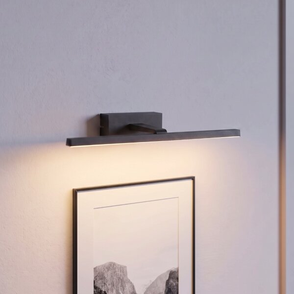 Lampe LED pour miroir Noir 3000 K 290 lm L : 45,5 cm Aluminium