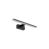 Lampe à miroir LED noire IP44 3000 K 550 lm blanc...