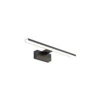 Lampe à miroir LED noire IP44 3000 K 550 lm blanc...