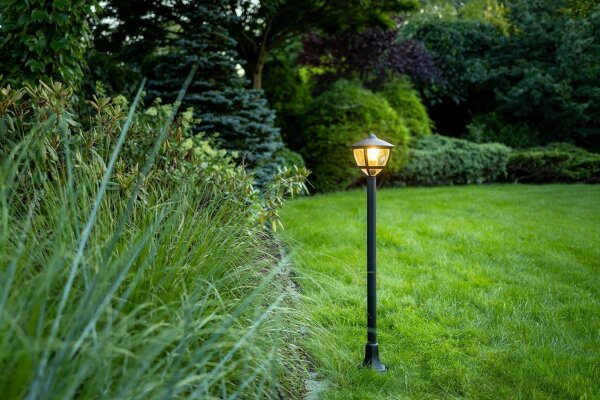 Lampe dextérieur IP44 100 cm Noir Aluminium Moderne E27