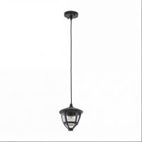 Pendelleuchte außen IP44 E27 Schwarz Aluminium...
