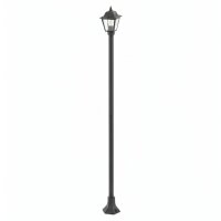 Wegeleuchte 200 cm Schwarz Aluminium Rustikal IP44 E27