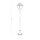 Lampadaire extérieur 100 cm E27 IP44 noir en aluminium