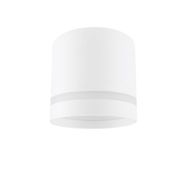 Plafonnier GX53 Ø 8,5 cm Blanc Aluminium Petit spot