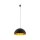 Suspension E27 en noir or mat Ø 50 cm
