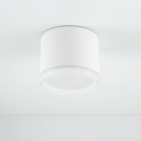 Deckenspot Ø 8,5 cm GX53 Weiß rund klein H: 7 cm