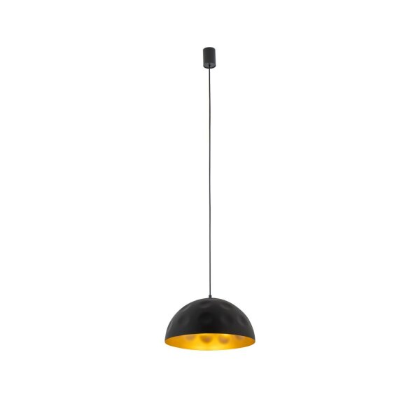 Pendelleuchte Ø 33 cm E27 in Schwarz Gold matt