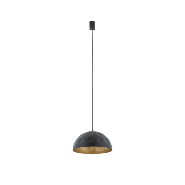 Pendelleuchte Ø 33 cm E27 in Schwarz Gold matt