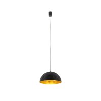 Suspension Ø 33 cm E27 en noir or mat