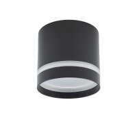 Spot plafond noir GX53 &Oslash; 8,5 cm rond H : 8,3 cm...