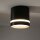 Spot Decke Schwarz GX53 Ø 8,5 cm rund H: 8,3 cm klein Metall