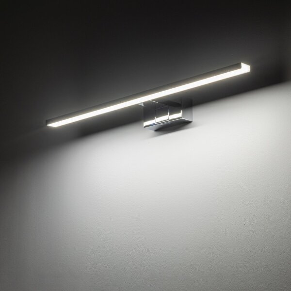 LED Spiegelleuchte IP44 Chrom 4000 K 950 lm Aluminium