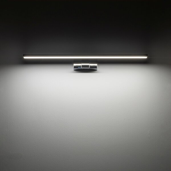 LED Spiegelleuchte IP44 Chrom 4000 K 950 lm Aluminium