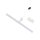 Lampe à miroir LED IP44 blanche aluminium 3000 K 900 lm