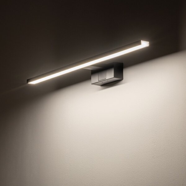 Spiegelleuchte LED Schwarz IP44 3000 K 850 lm Aluminium