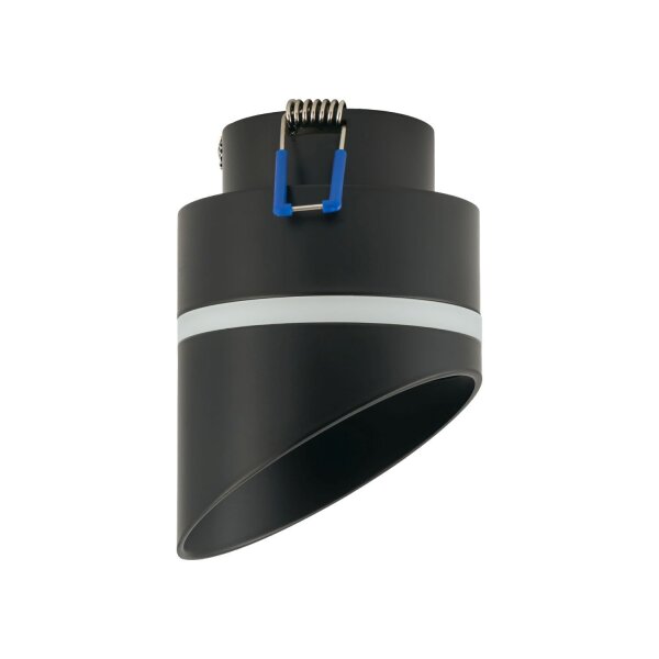 Einbaustrahler GX53 Schwarz H: 12 cm Aluminium Modern