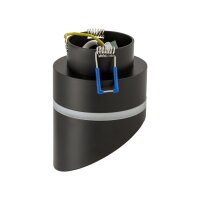 Spot encastré GX53 Noir H : 12 cm Aluminium Moderne