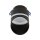 Einbaustrahler GX53 Schwarz H: 12 cm Aluminium Modern
