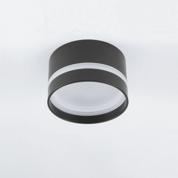 Spot encastré Noir GX53 Ø 8,5 cm Aluminium Moderne