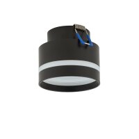 Spot encastré Noir GX53 Ø 8,5 cm Aluminium...