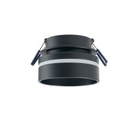 Spot encastré GU10 Ø 8 cm Noir Aluminium...