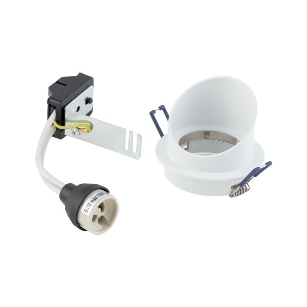 Einbaustrahler GU10 Weiß Aluminium Ø 7,5 cm innen Decke