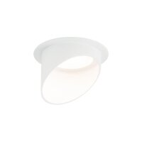 Spot encastré GU10 blanc aluminium Ø 7,5 cm...