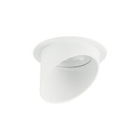 Spot encastré GU10 blanc aluminium Ø 7,5 cm...