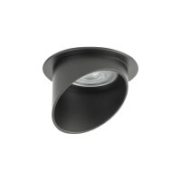 Spot encastré noir GU10 aluminium Ø 7,5 cm...
