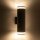 Lampe dextérieur murale 2 flammes Up Down IP44 E27 aluminium