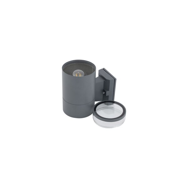 Außenlampe Wand IP44 E27 Graphit Downlight Eingang