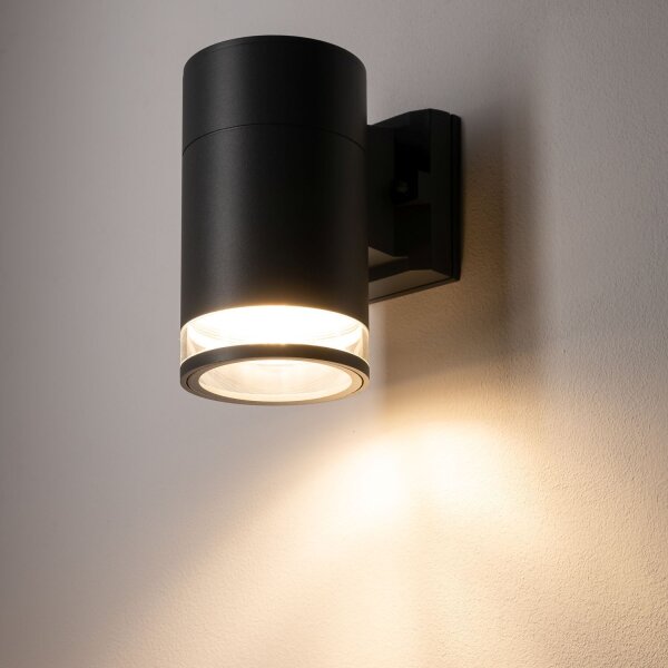 Außenlampe Wand IP44 E27 Graphit Downlight Eingang