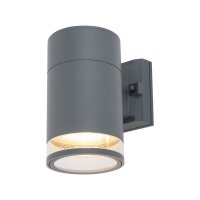 Au&szlig;enlampe Wand IP44 E27 Graphit Downlight Eingang