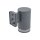 Außenlampe Wand IP44 E27 Graphit Downlight Eingang