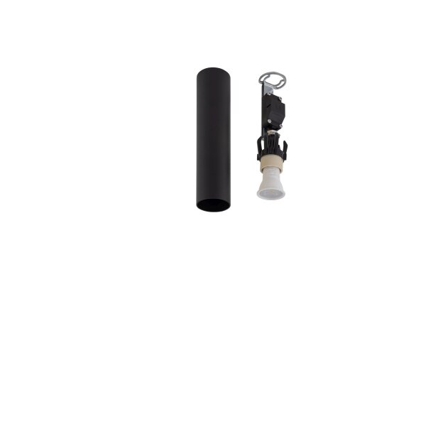 Plafonnier Ø 4 cm GU10 R35 Noir Métal Moderne ROJA
