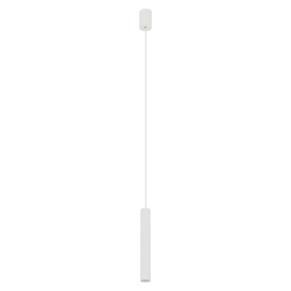 Hängelampe schmal Ø 4 cm Weiß Metall GU10 R35 ROJA