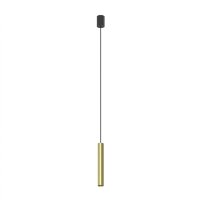 Hängelampe GU10 R35 Ø 4 cm in Schwarz Messing...