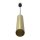 Lampe à suspendre GU10 R35 Ø 4 cm en noir laiton ajustable