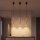 Lampe à suspendre GU10 R35 Ø 4 cm en noir laiton ajustable