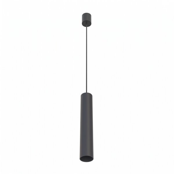 Lampe à suspendre GU10 R35 Ø 4 cm Noir Métal Moderne ROJA