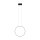 Lampe à suspendre LED Noir 3000 K 560 lm Anneau Ø 45 cm