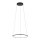 Ring Lustre LED Noir 3000 K 560 lm Ø 45 cm Métal
