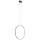LED Lampe à suspendre Noir 3000 K 660 lm Métal Ø 60 cm Anneau