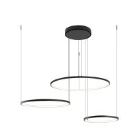 LED Lampe &agrave; suspendre XXL 3000 K 1600 lm noir...