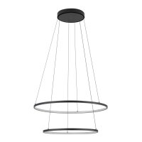 LED Hängeleuchte rund 2 Ringe Ø 60 cm +...