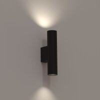 Applique murale escalier couloir noir Up Down 2x GU10 R35...