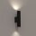 Wandlampe Treppe Flur Schwarz Up Down 2x GU10 R35 Metall